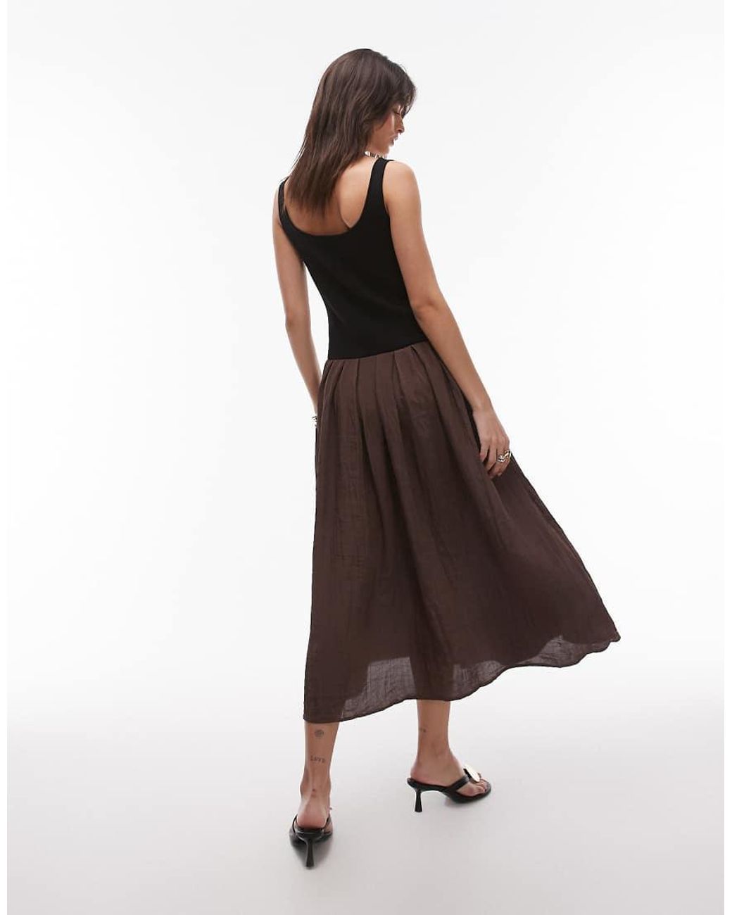 sachin and babi light blue dress Chocolate Cotton Cami Dress
