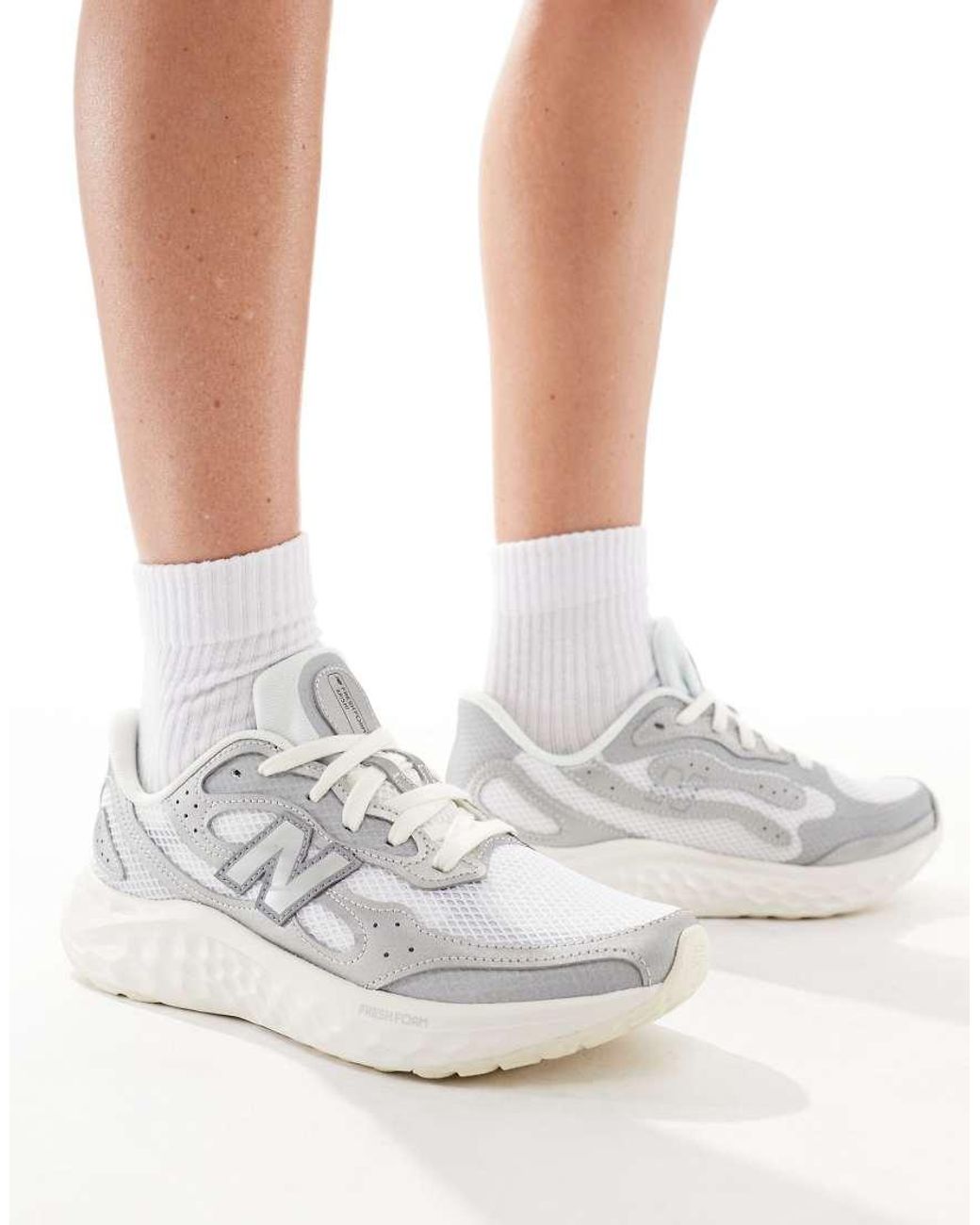 New Balance White Arishi Running Trainers