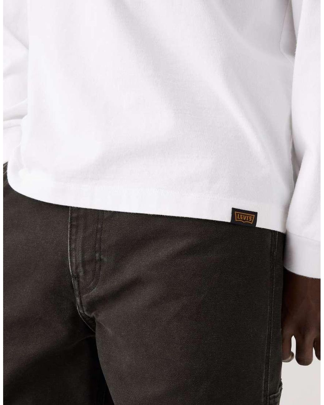 Levi's White Ls Workwear Tee Bright for men