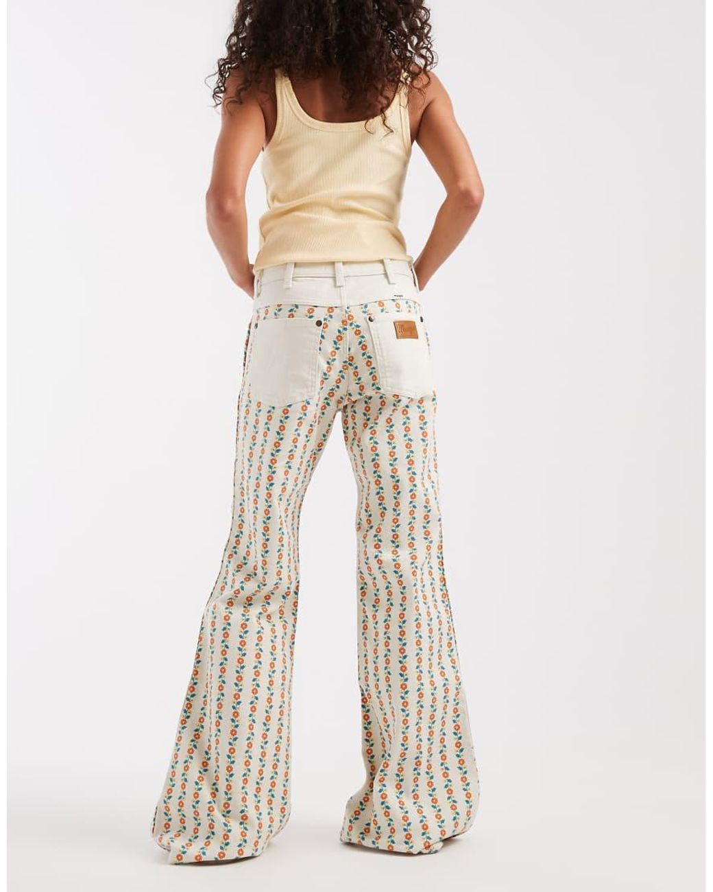 Wrangler White 70's Flare Jeans