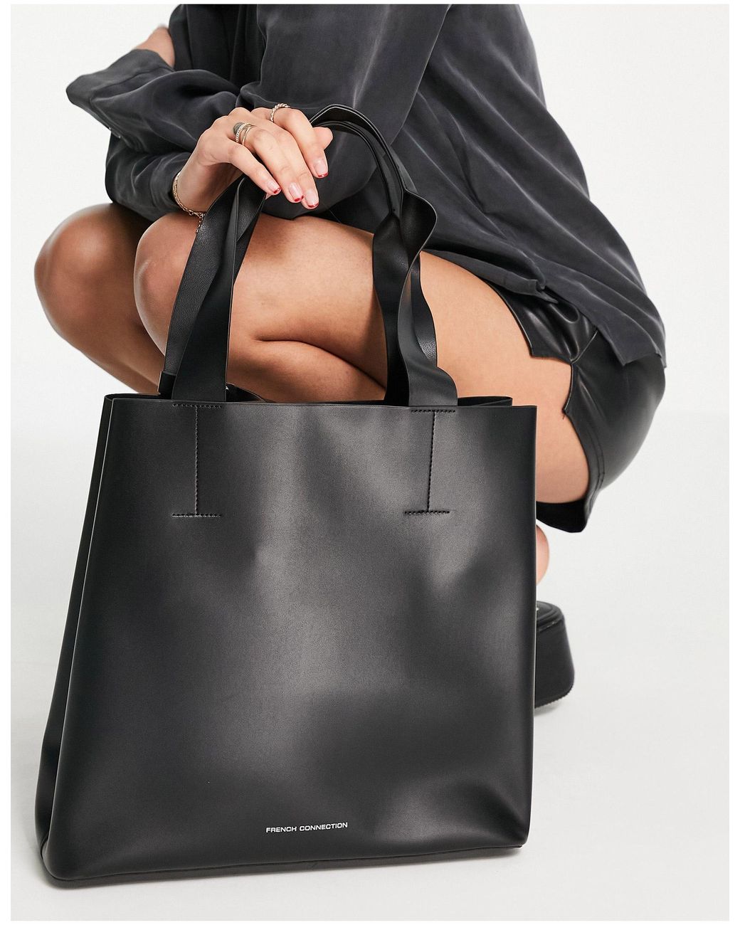 French Connection Structured Tote Bag in Black Lyst Canada