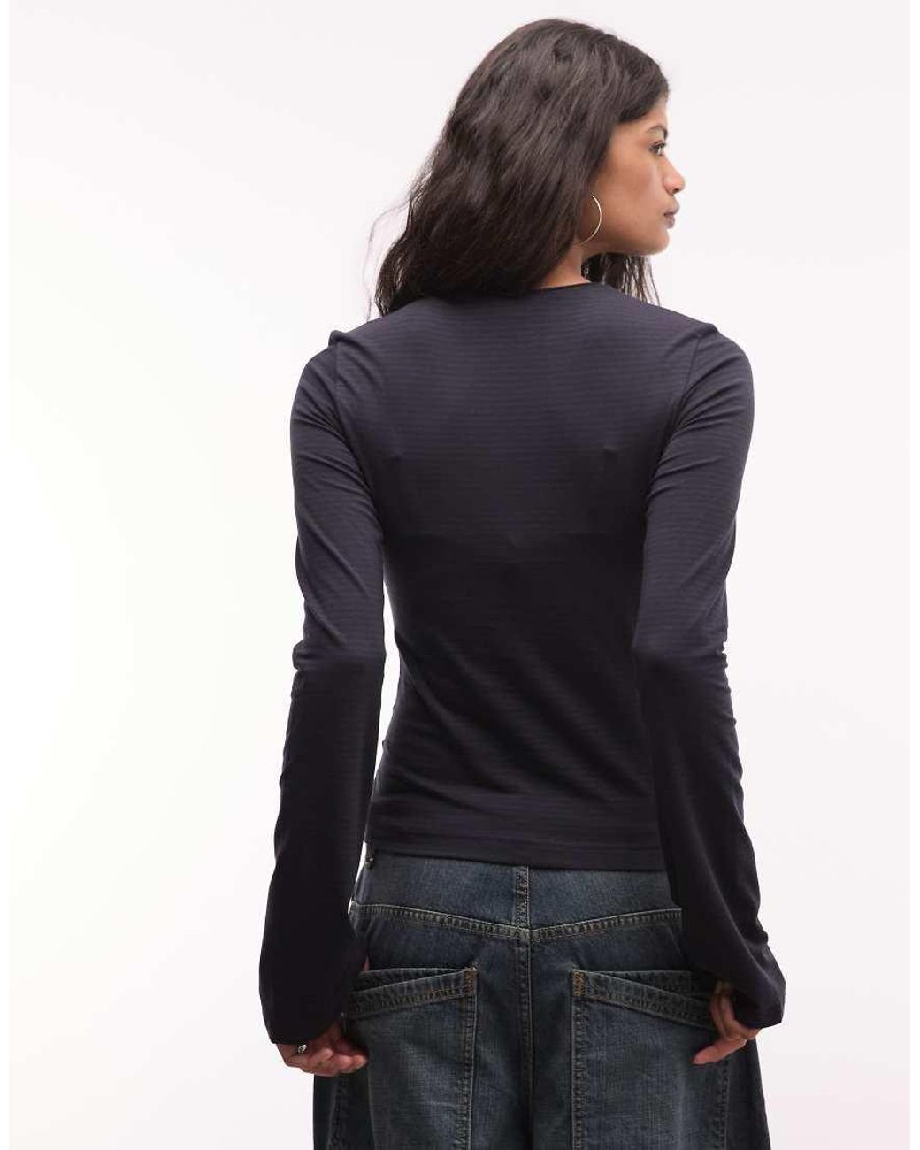 Weekday Blue Long Sleeve Top