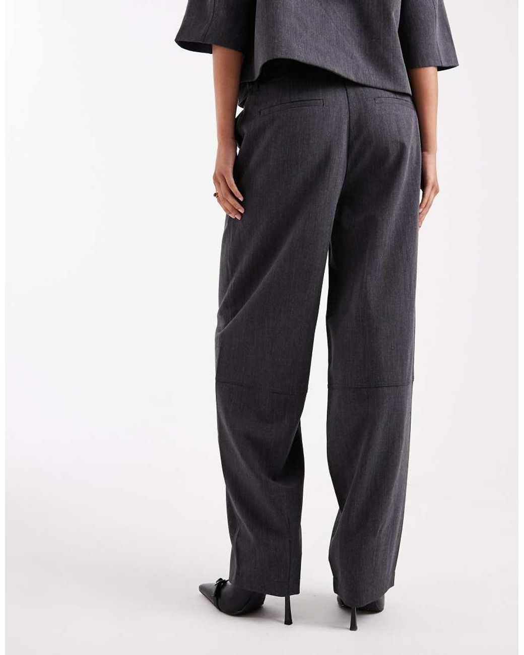 Object Black High Waist Wide Leg Trouser Co-ord