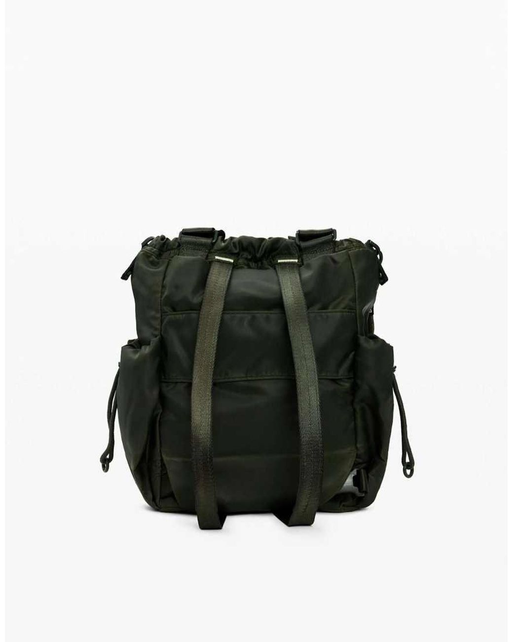 Desigual Black Medium Multi-Position Waxed Backpack, Polyamide