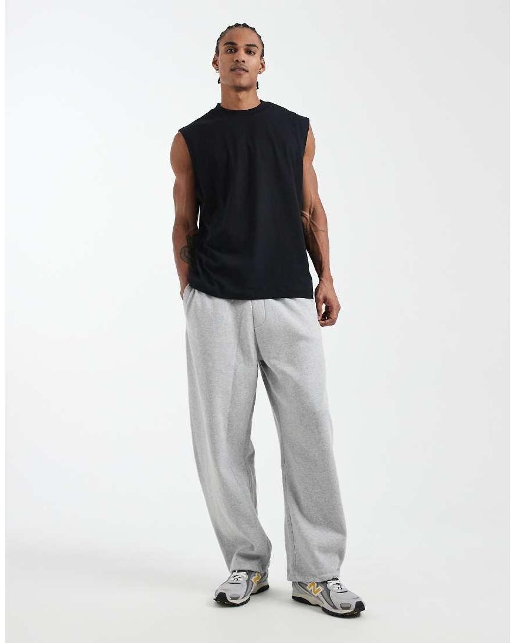 ASOS Basic Oversized Tanktop in het Blue voor heren