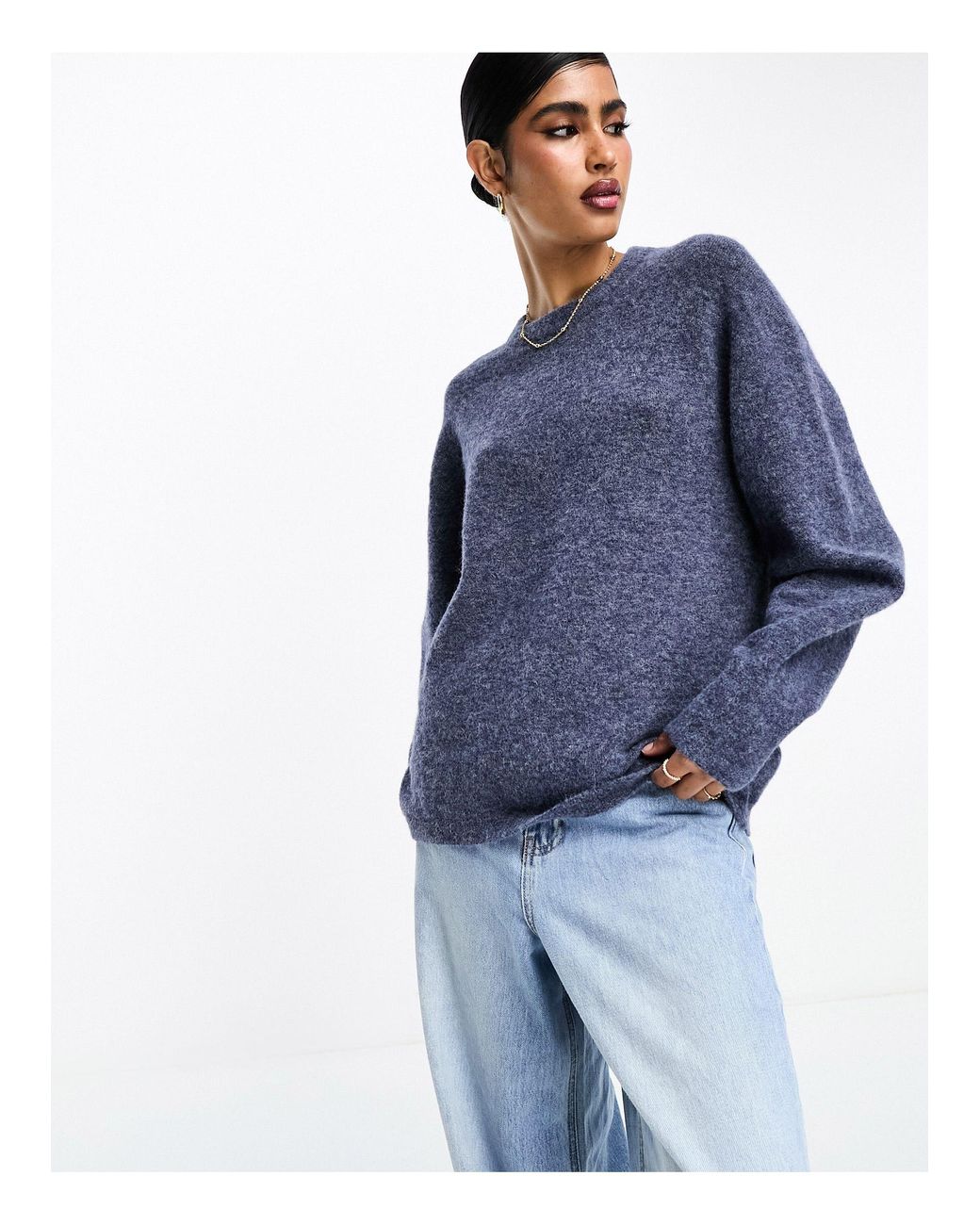 & Other Stories Alpaca Wool Relaxed Jumper in Blue | Lyst Australia