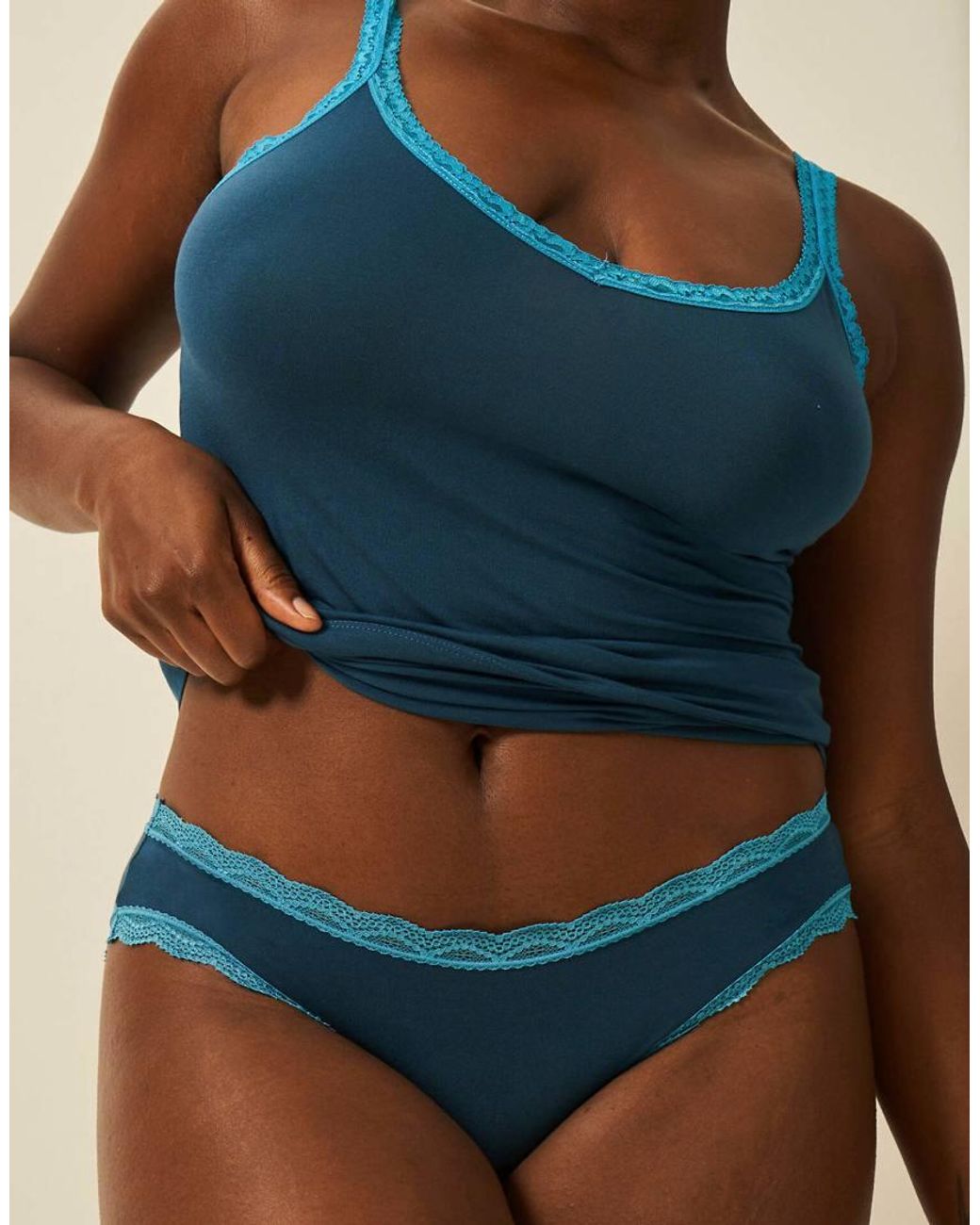 Stripe & Stare Blue Lace Cami