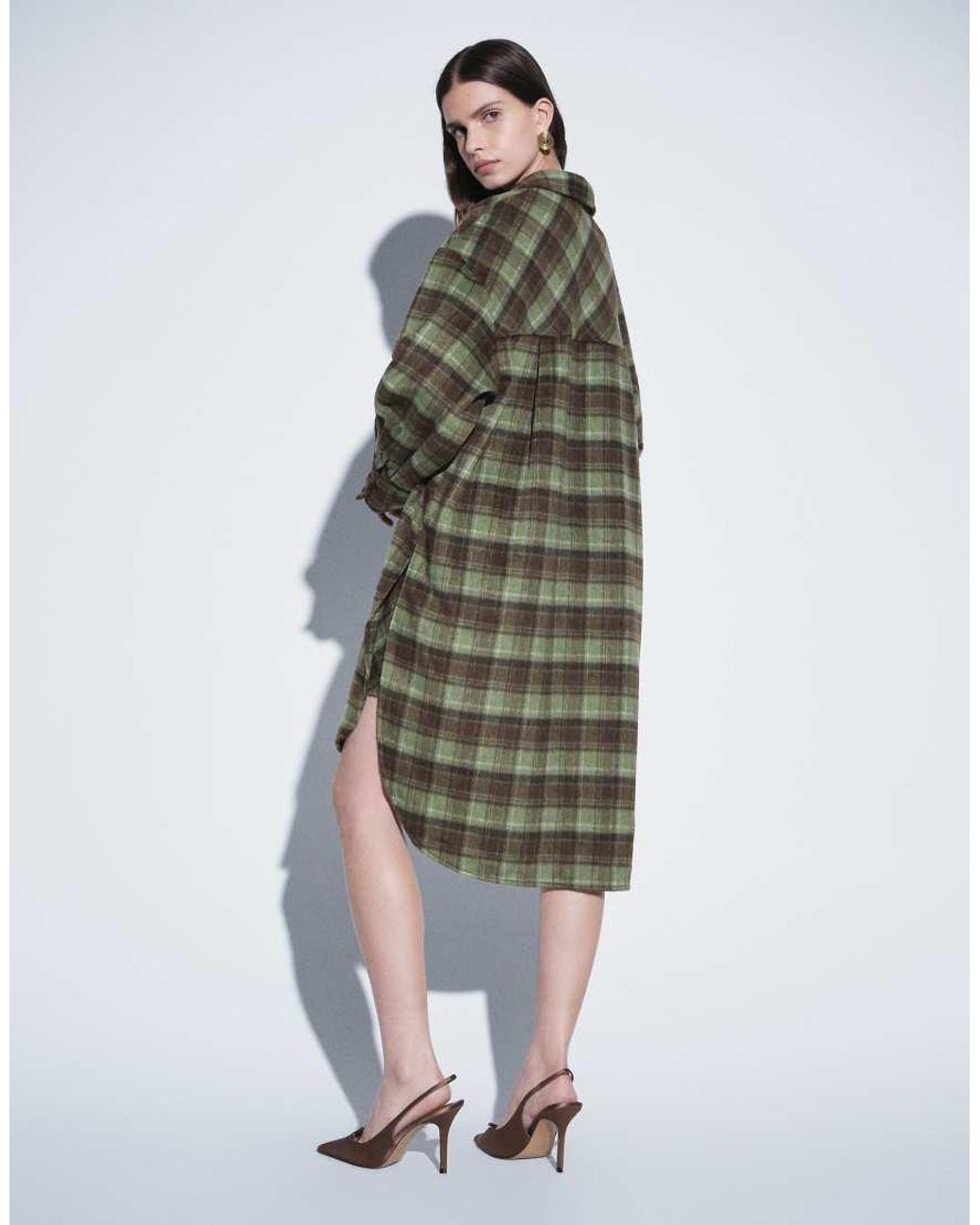 ASOS Green Longline Shirt Co-Ord