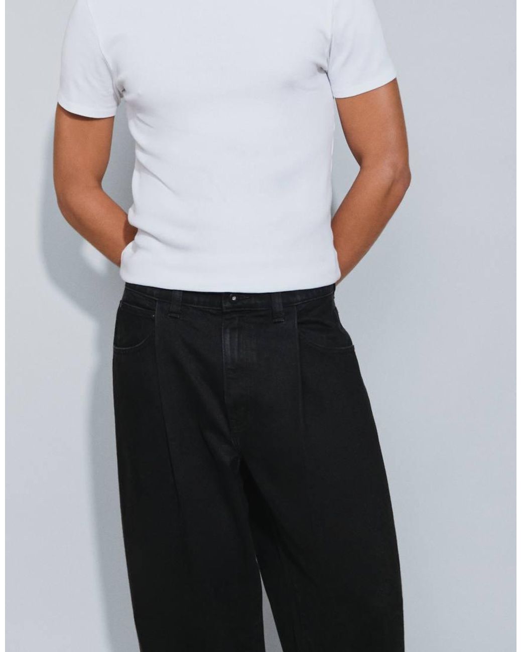 ASOS Gray Extreme baggy Jeans for men