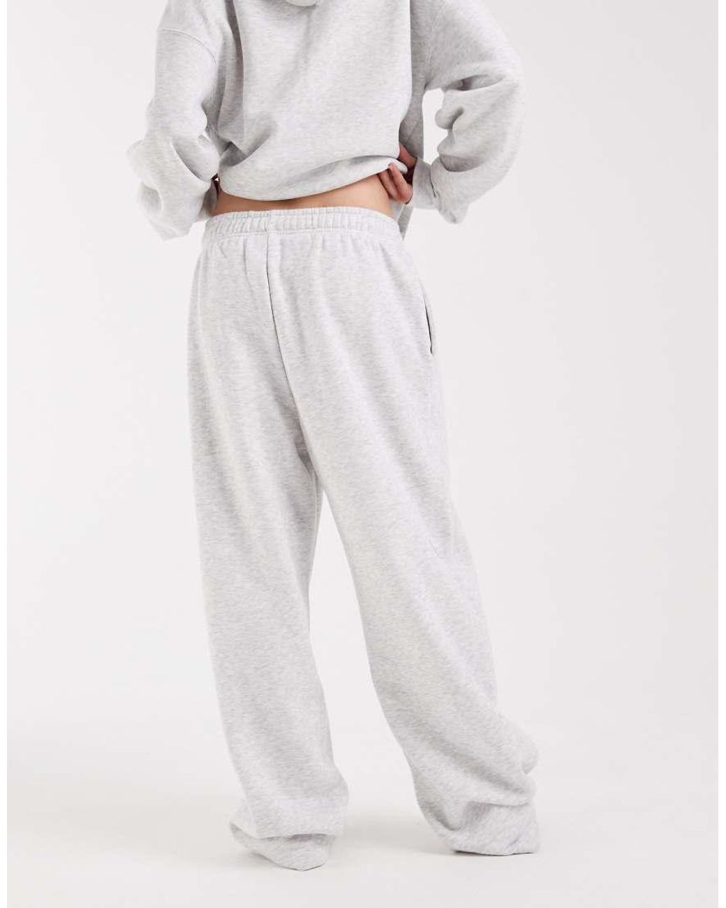 ONLY White Straight Leg Jersey Sweatpants