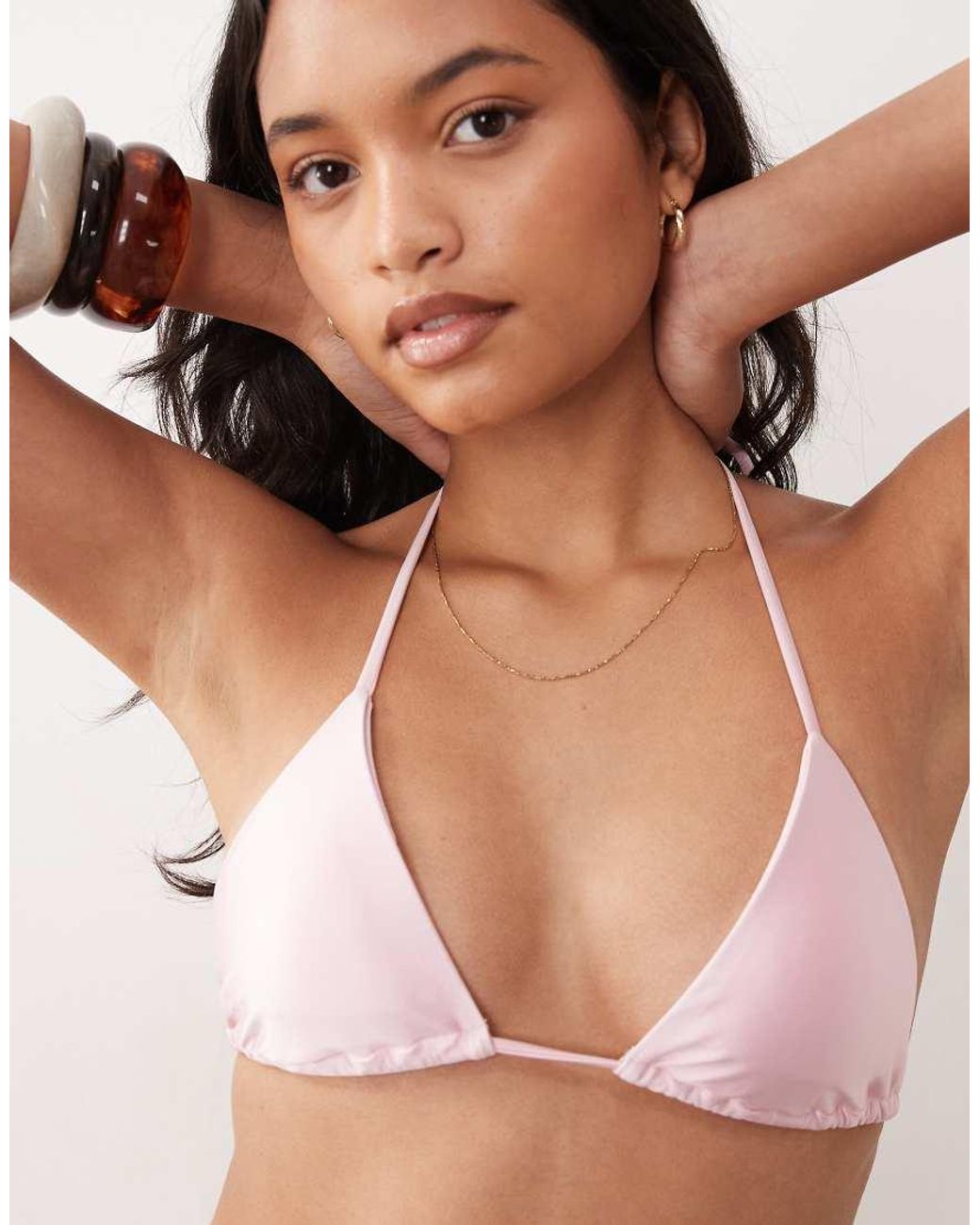 Cotton On Brown Triangle Bikini Set