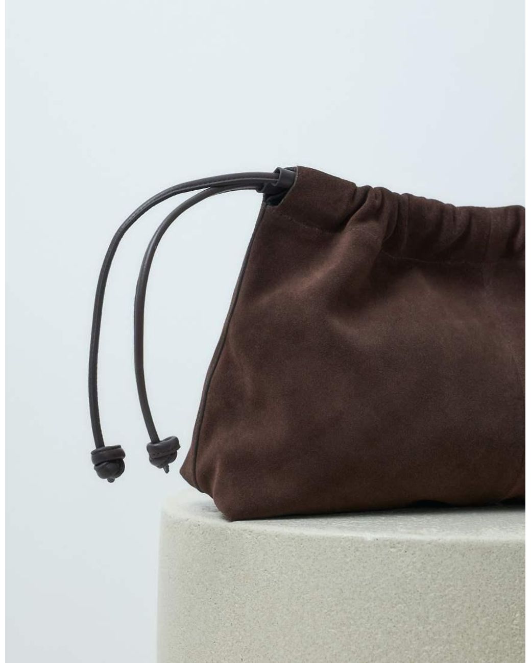 ASOS Blue Suede Pouch Clutch Bag