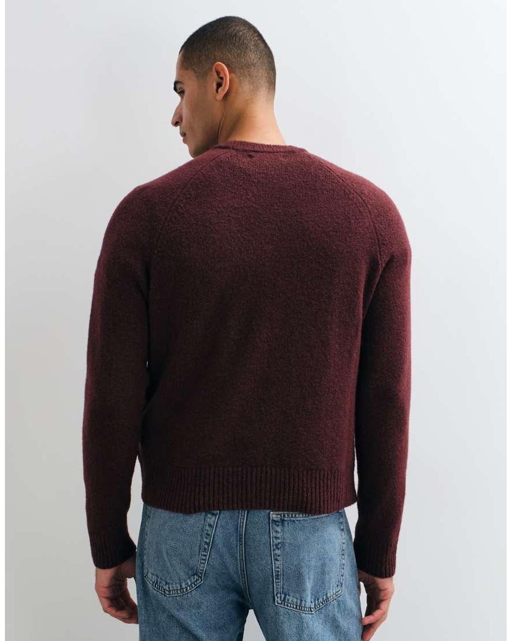 Cotton On Red Super Soft Boxy Knit for men