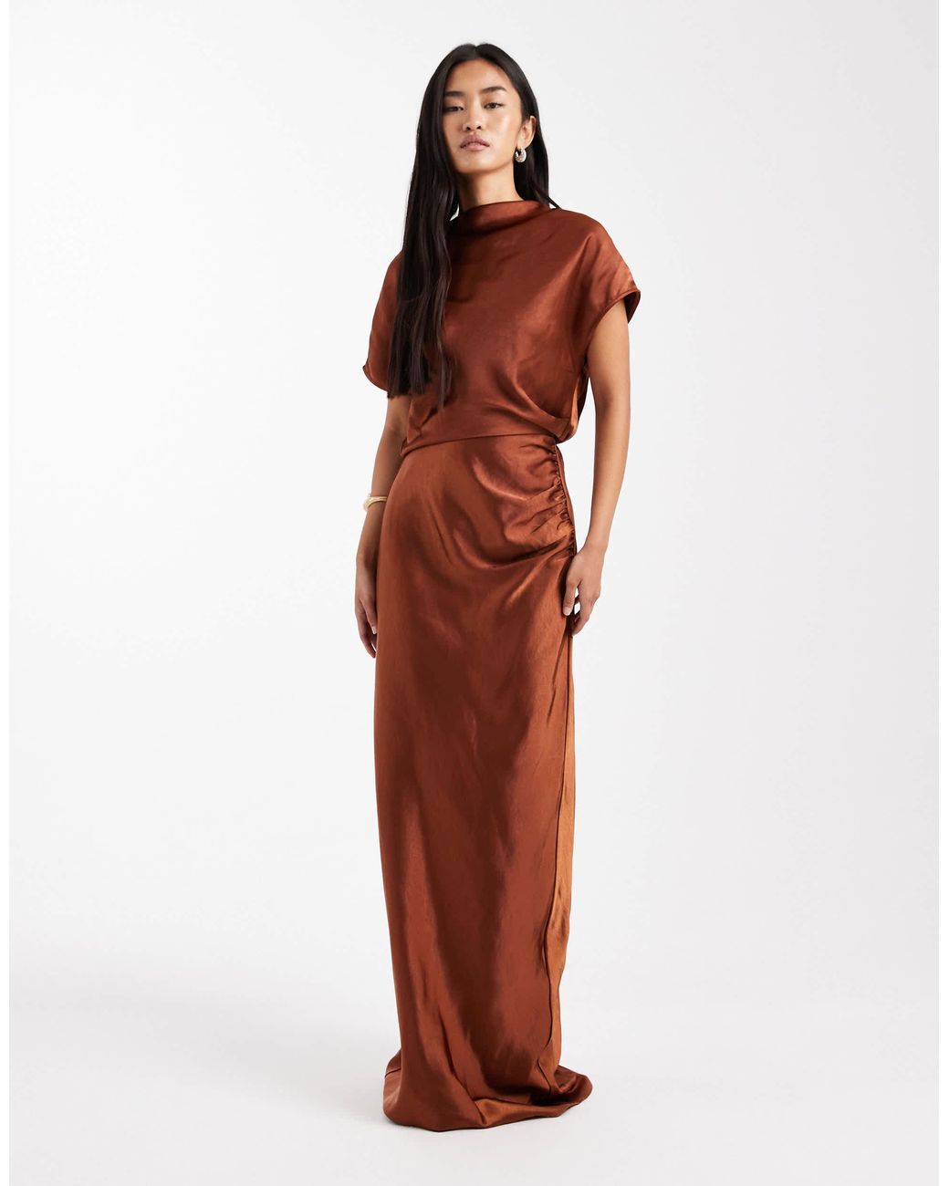 dark blue bridesmaid dresses Navy Satin Dress with Square Neck – loveangeldress Sophisticated Icon Mini Dress $50under Color Code:BKMT