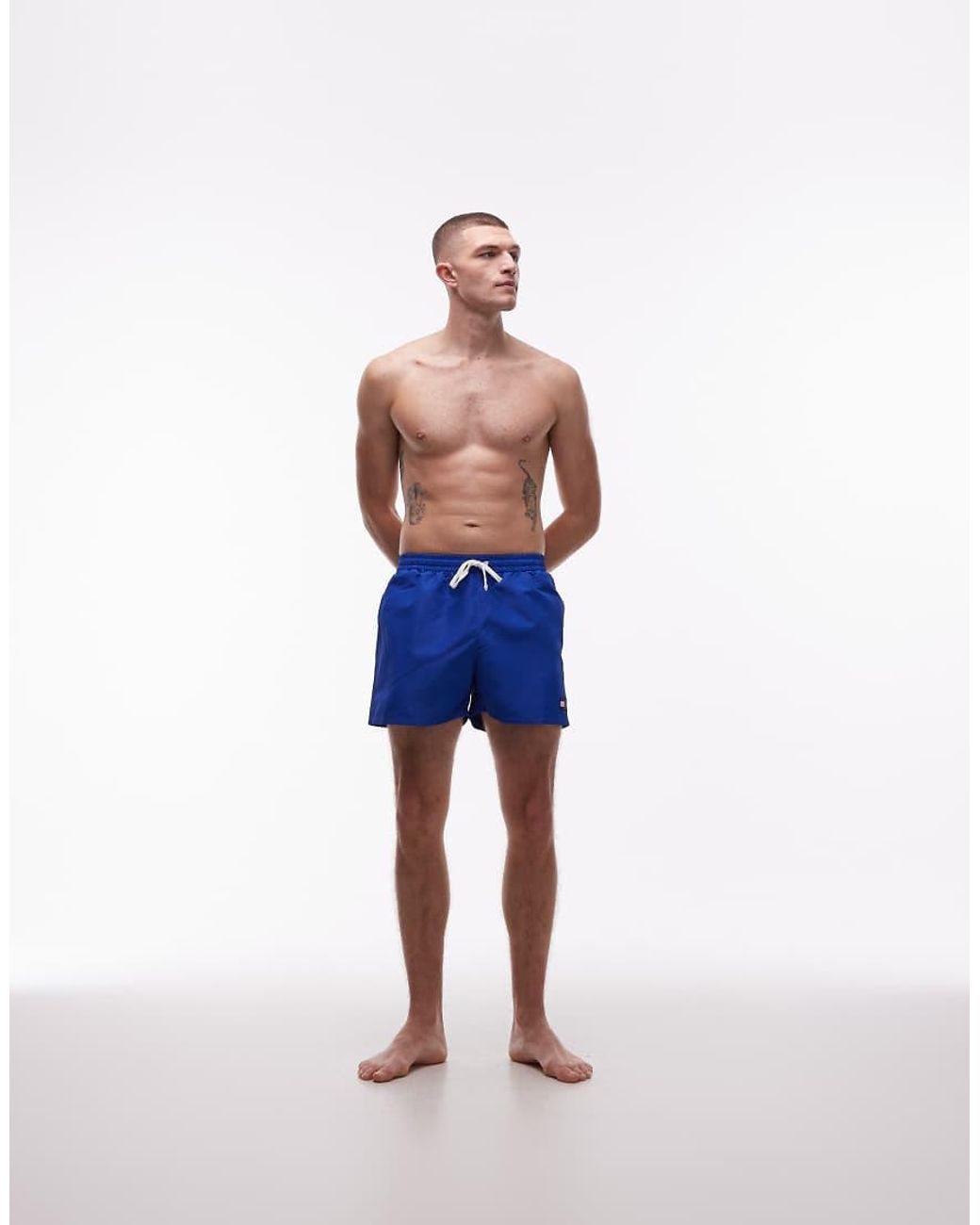 Tommy Hilfiger Blue Drawstring Swim Shorts for men