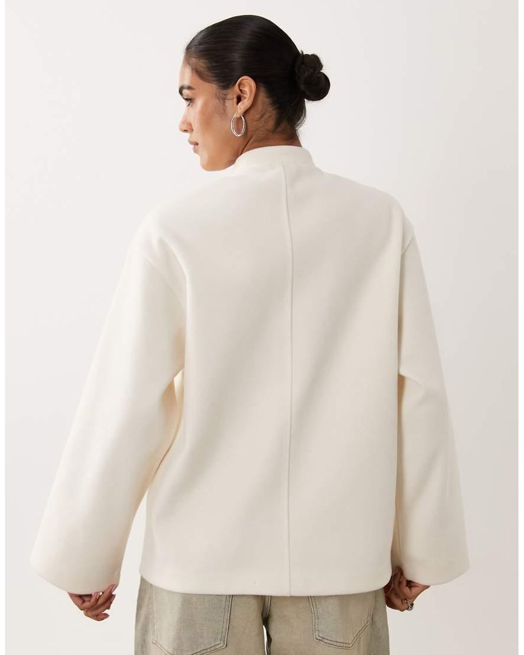 Gina Tricot Natural Button Through Jacket