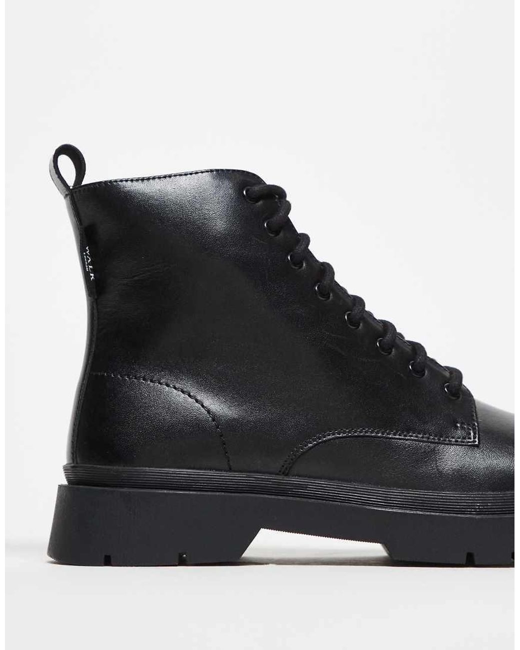Walk London Black Callum Lace Up Boot for men