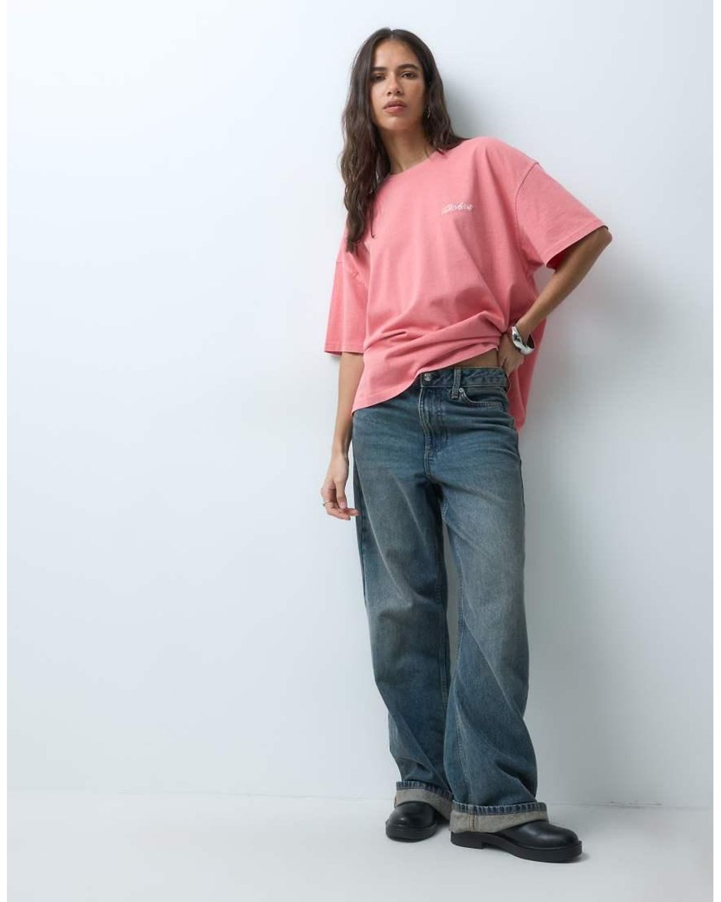 Dickies Pink Labelle Short Sleeve Graphic T-Shirt