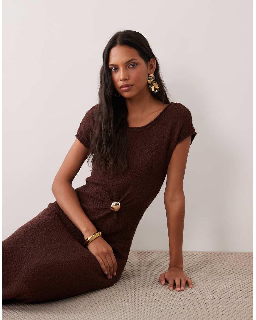 Vestito Maxi di 4th & Reckless in Brown