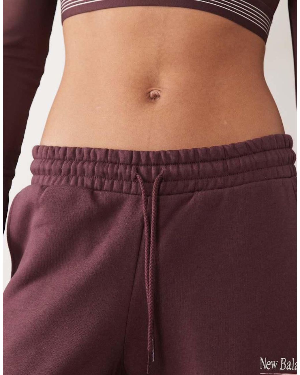 New Balance Purple Trackside Fleece Pant