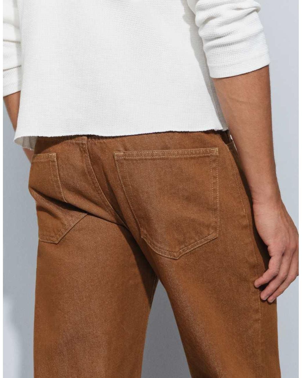 ASOS White Wide Flare Jeans for men