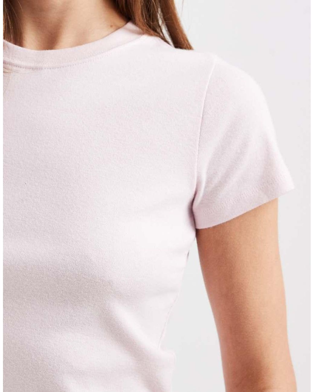 Hollister White Short Sleeve Baby Tee
