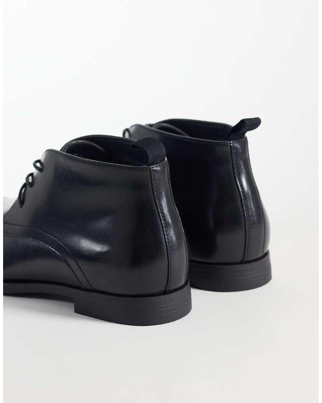 ASOS Black Lace Up Chukka Boots for men