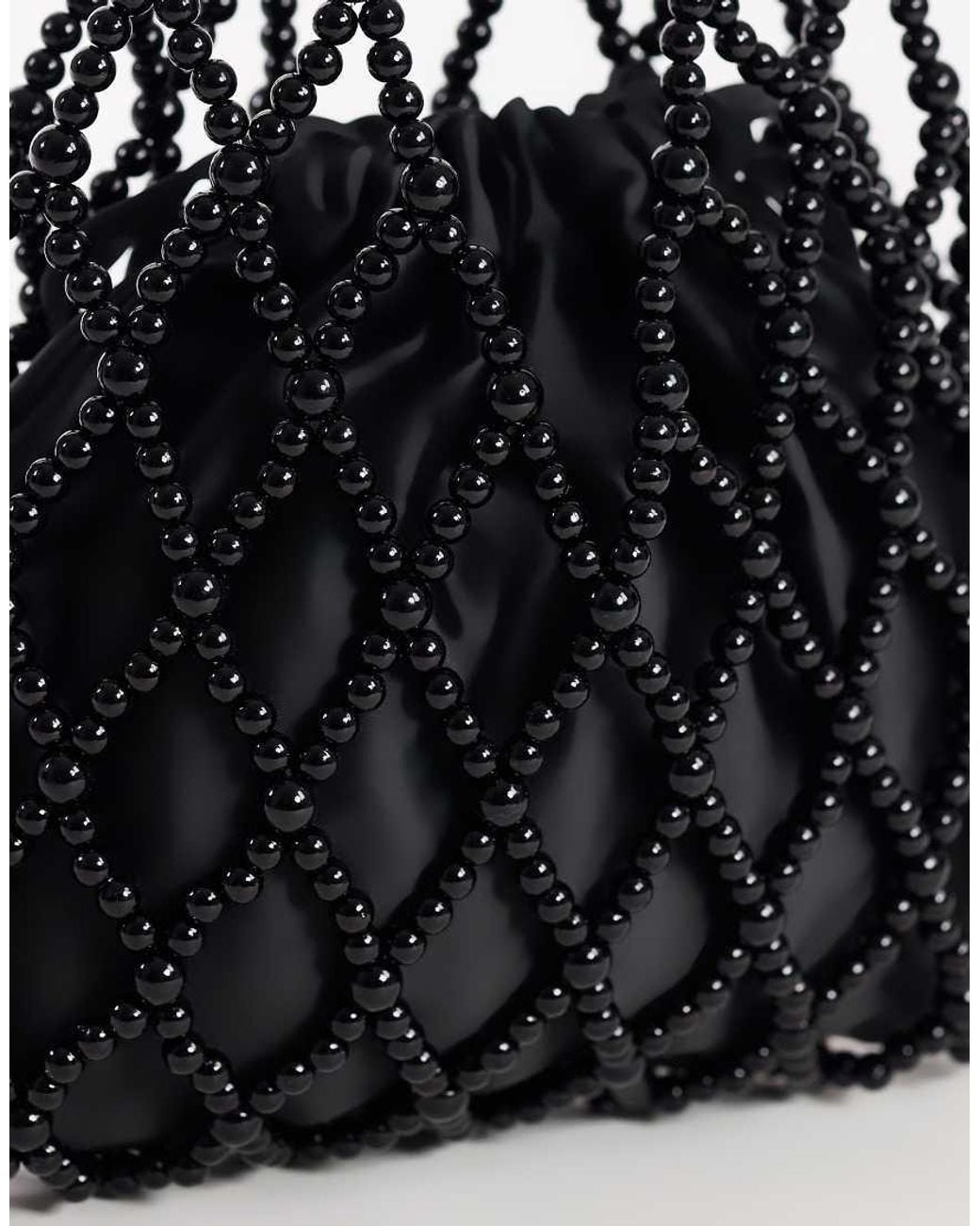 TOPSHOP White Adele Small Diamond Bead Grab Bag