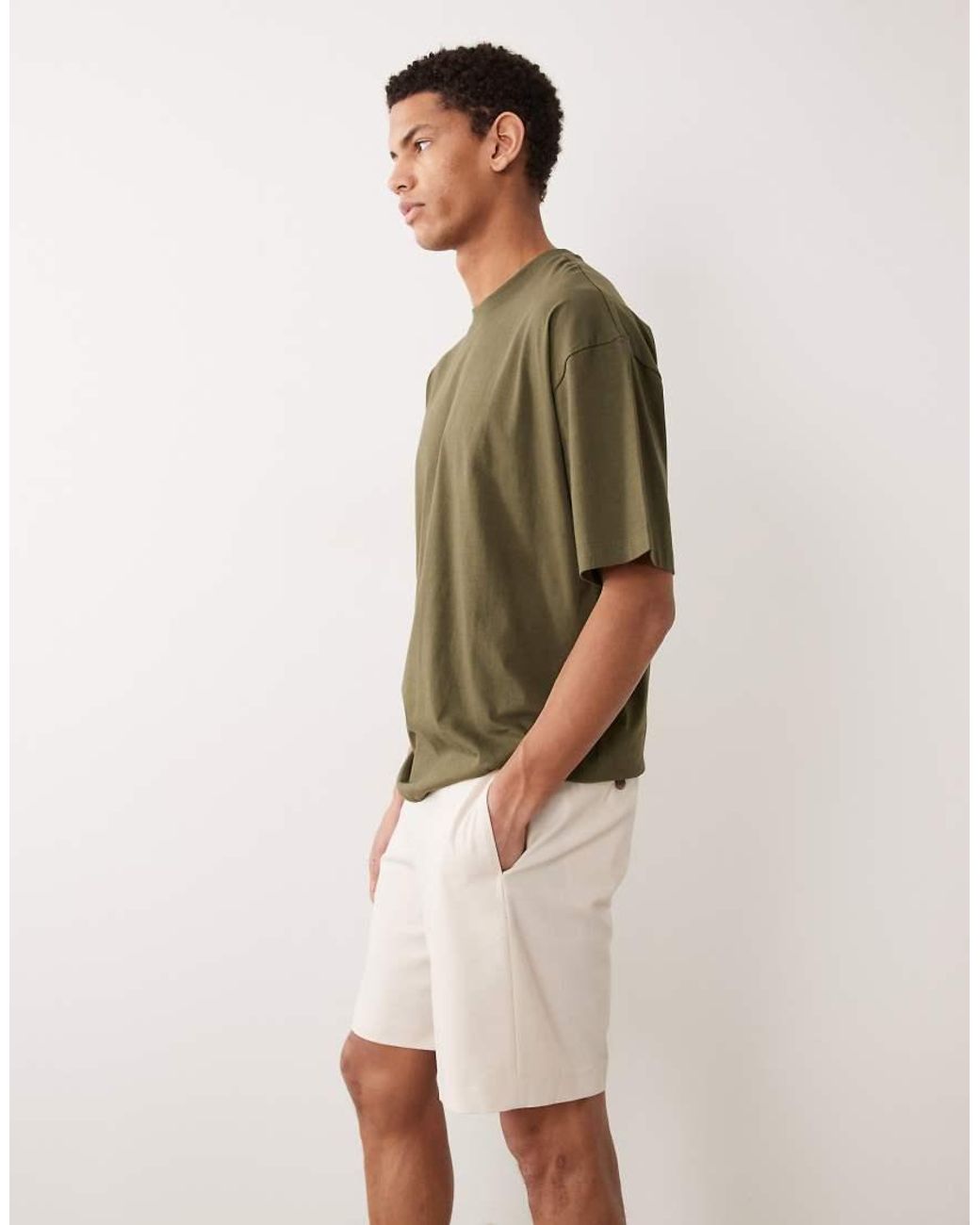 ASOS Green Tailored Regular Shorts for men