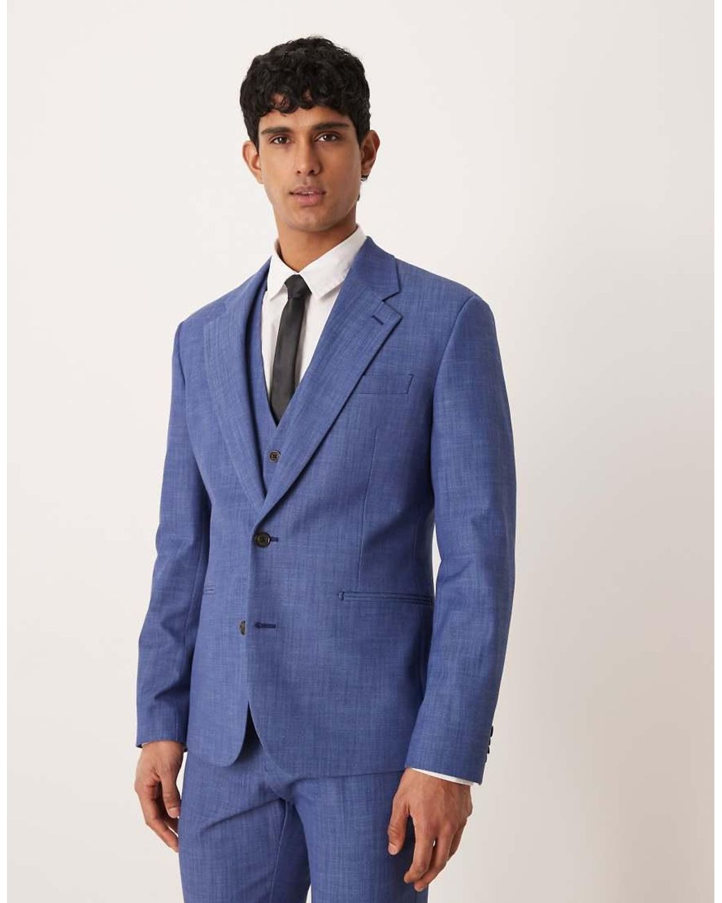ASOS Blue Skinny Suit Jacket for men