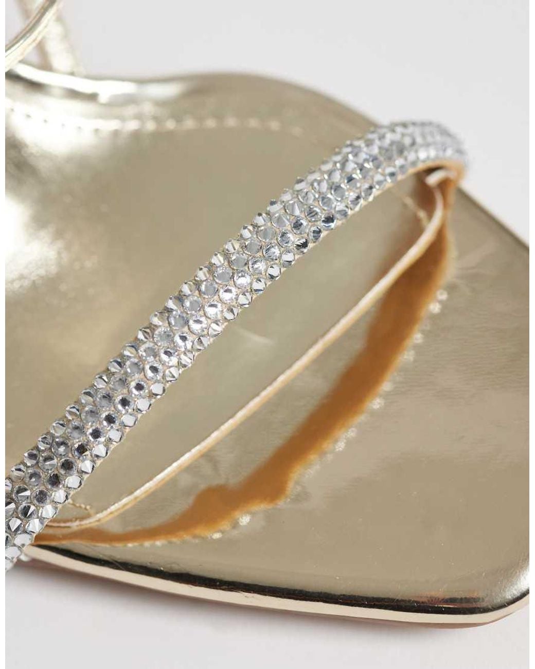 SIMMI Metallic Simmi London Gillespie Wide Fit High Heeled Sandals
