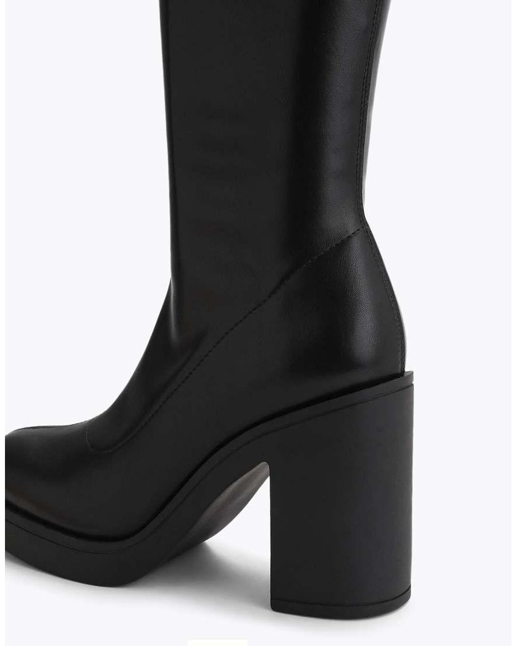 KG by Kurt Geiger Black Twist Knee Boots