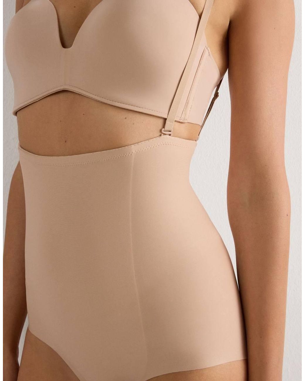 Intimissimi Brown Seamless High-Waisted Shaping Knickers