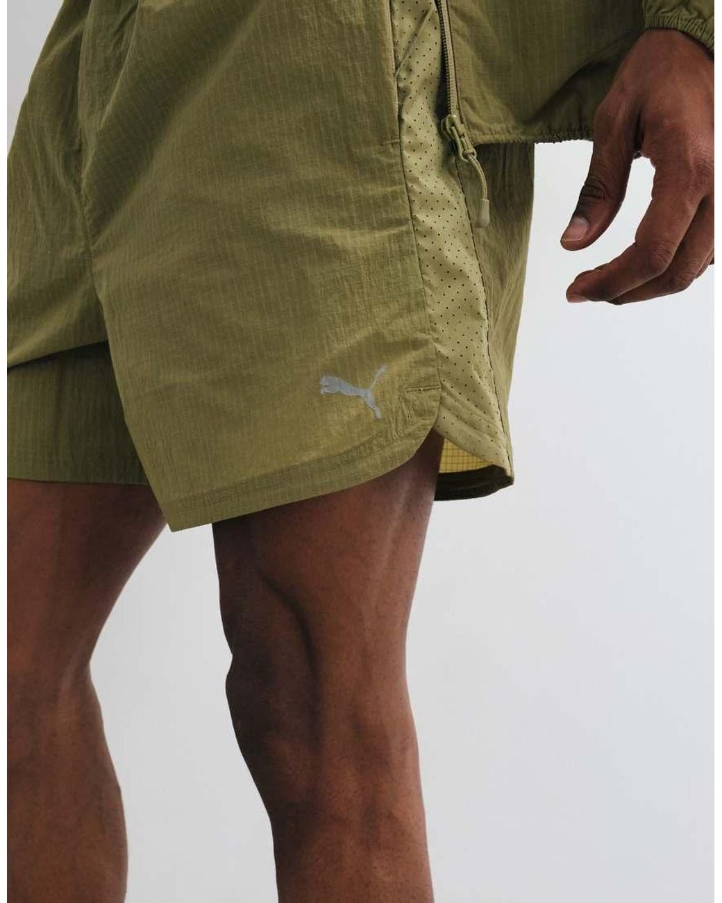 PUMA Green Run Culture Collective T7 Relaxed 5' Woven Shorts for men