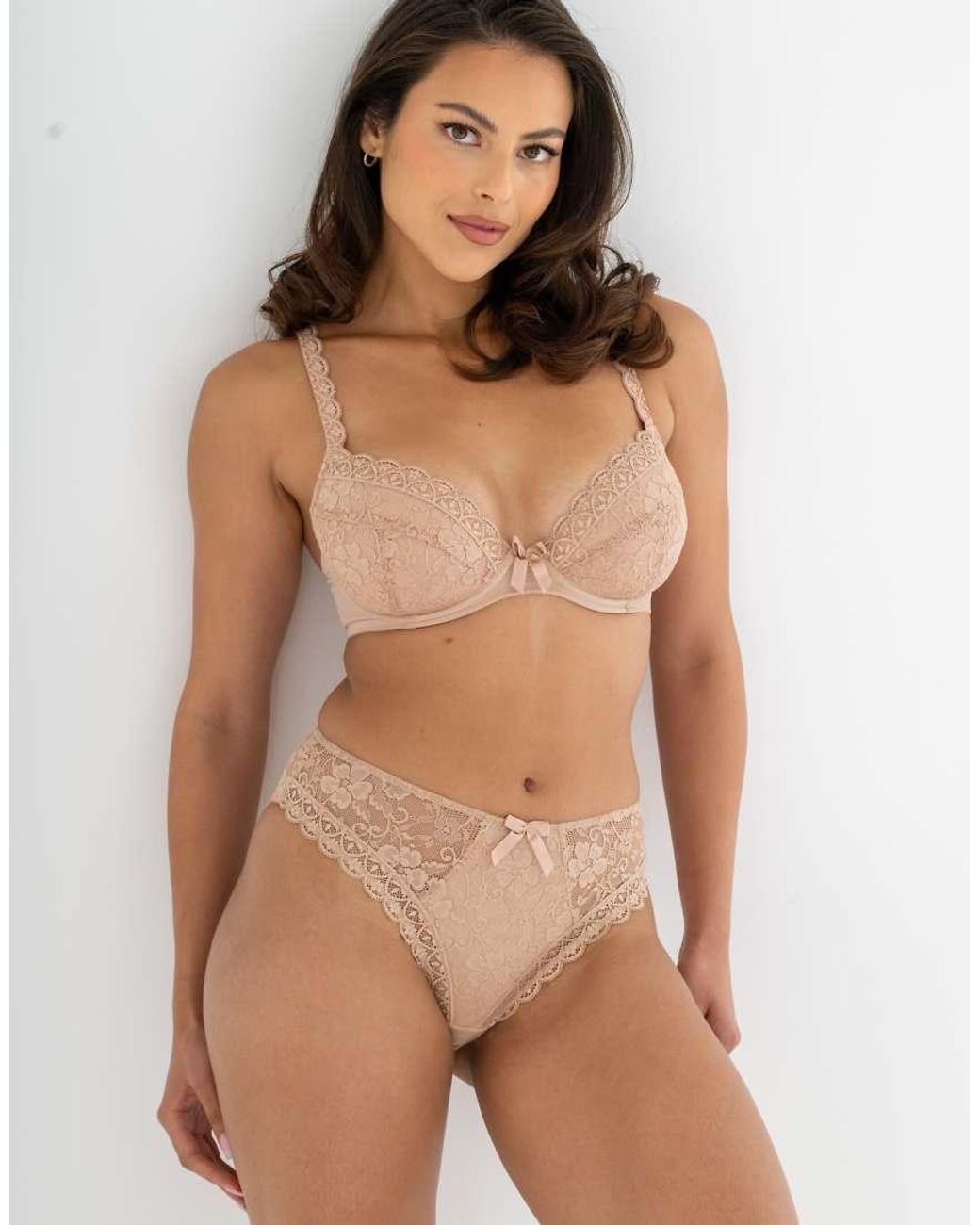 Pour Moi Brown Rebel Padded Plunge Bra