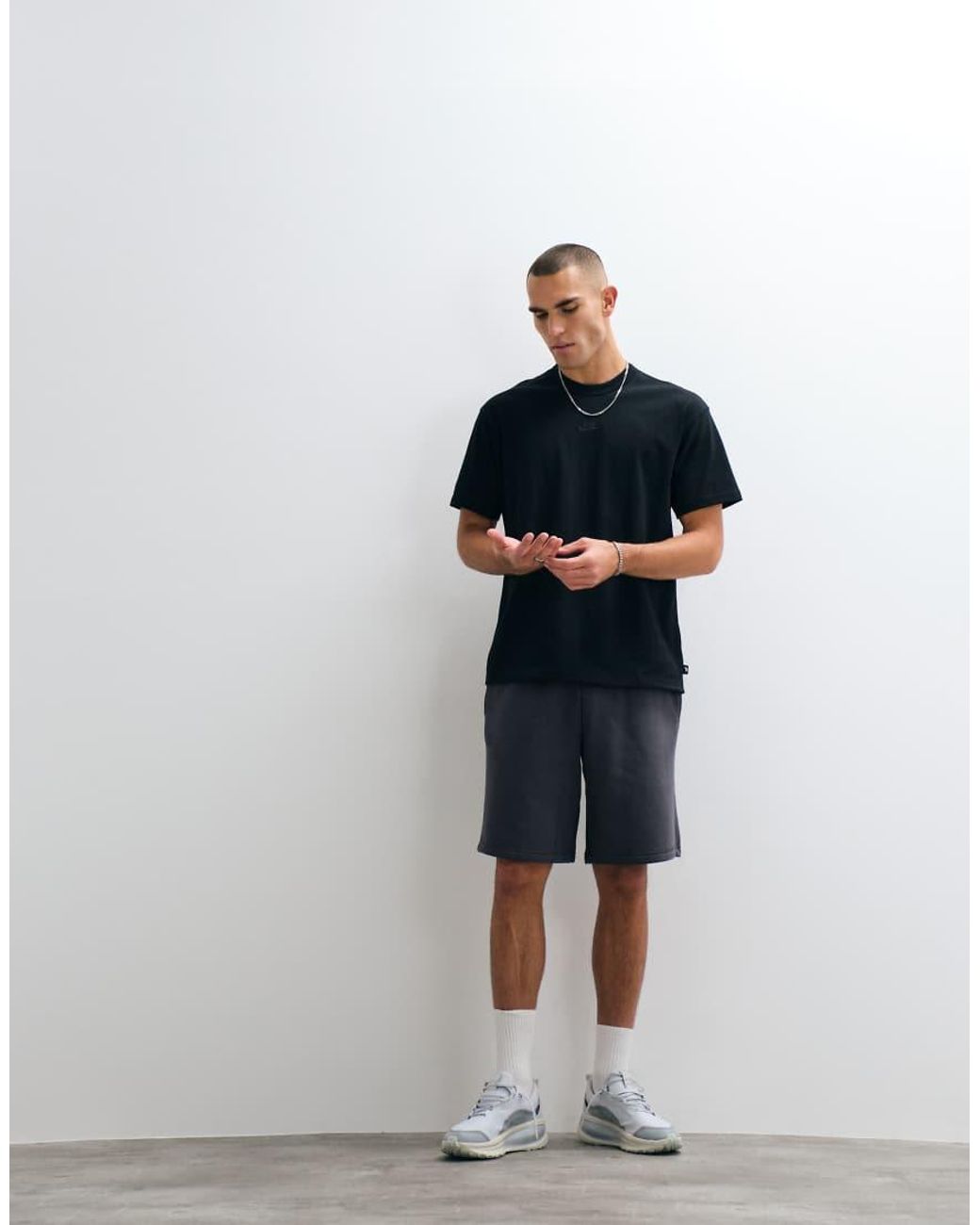 Nike Blue Premium Essentials Oversized T-shirt for men