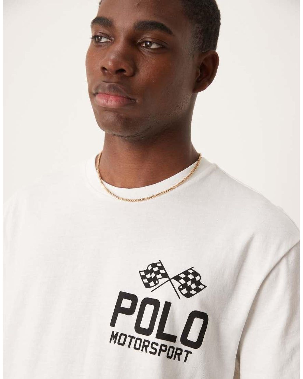 Service Ralph Laurent Racing Logo Polo Ralph Lauren Racing Logo Back Print Slub T-shirt Classic Oversized ...
