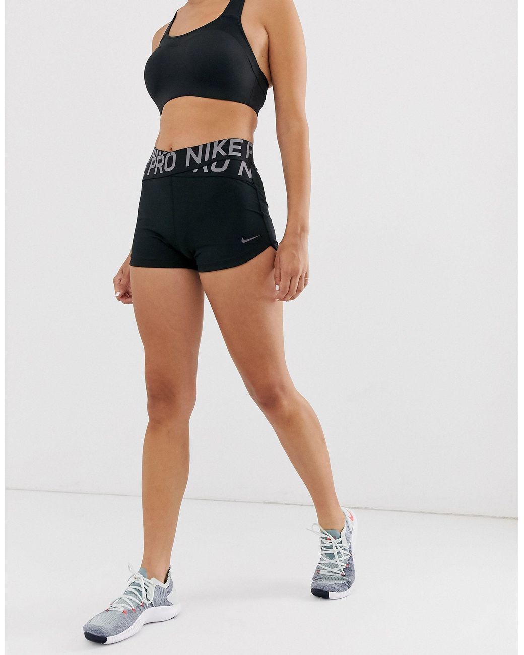Nike Nike Pro Training Crossover Shorts in Black | Lyst Australia