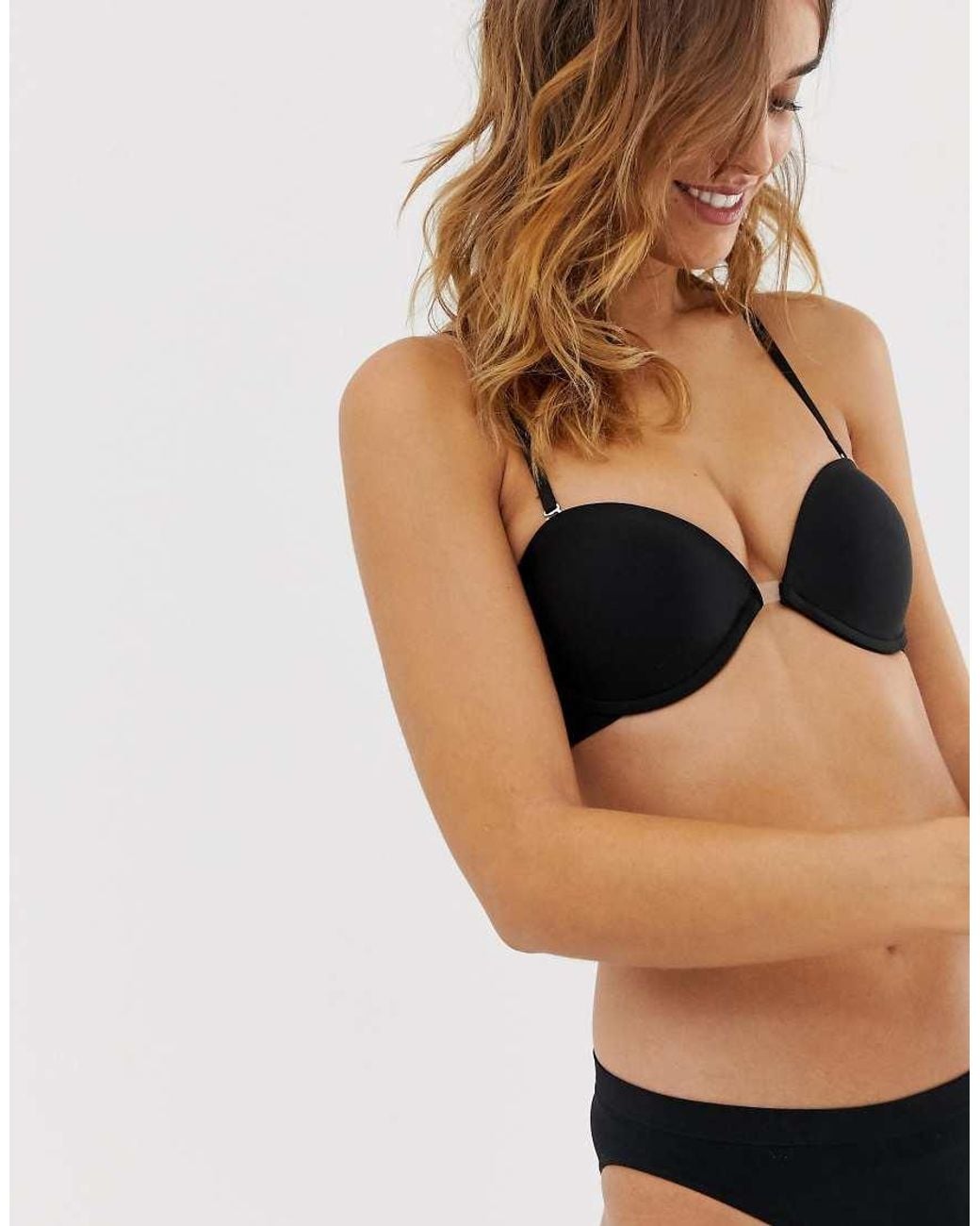 Wonderbra Black Ultimate Silhouette Multiway Strapless Bra