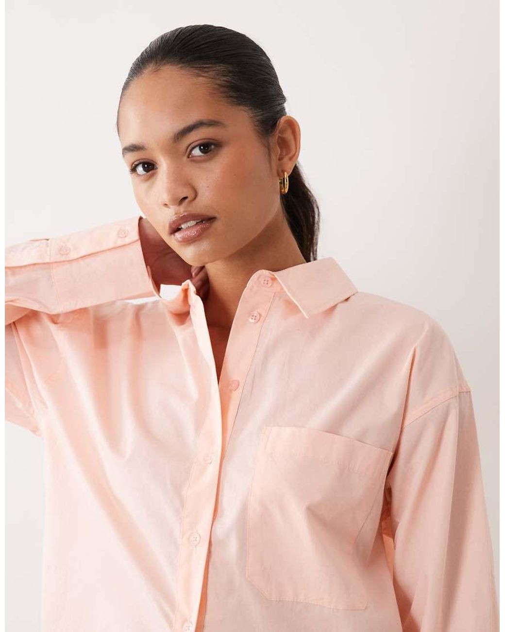 ASOS Orange Classic Cotton Shirt
