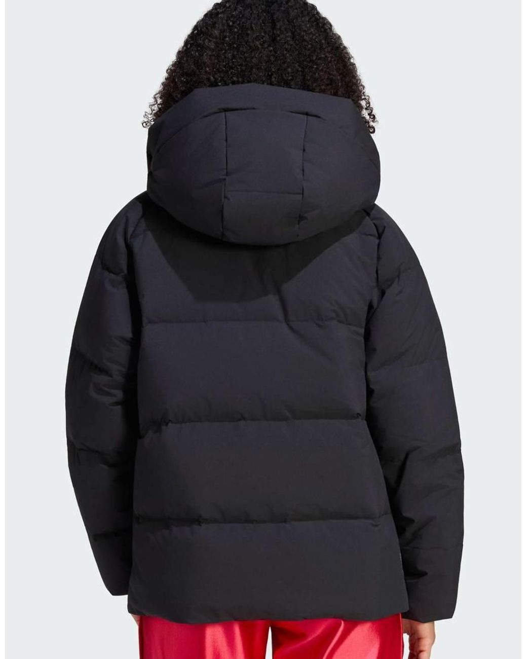 Adidas Originals Gray Helionic Down Puffer Hooded Jacket