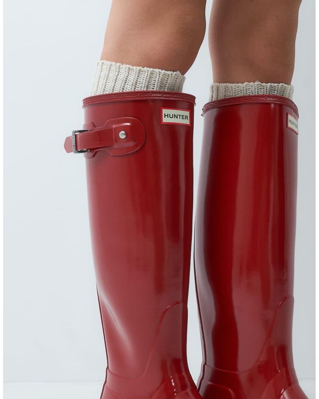 Hunter Red Original Tall Gloss Gumboots