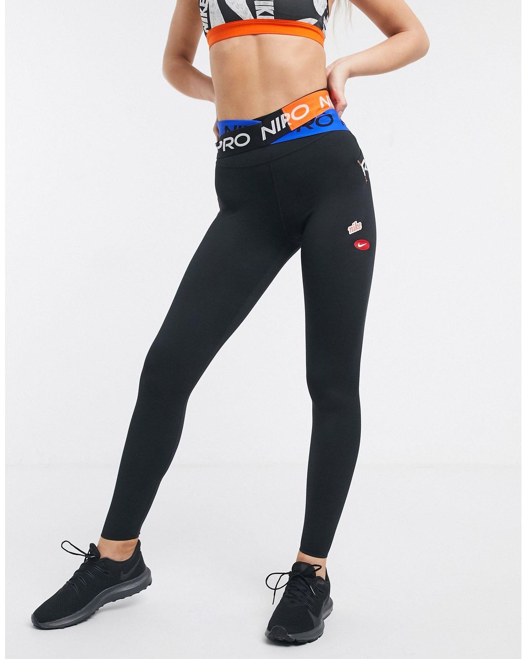 Nike Women's One Luxe Icon Clash Training Leggings (Dark Raisin/Black, XX- Small) 