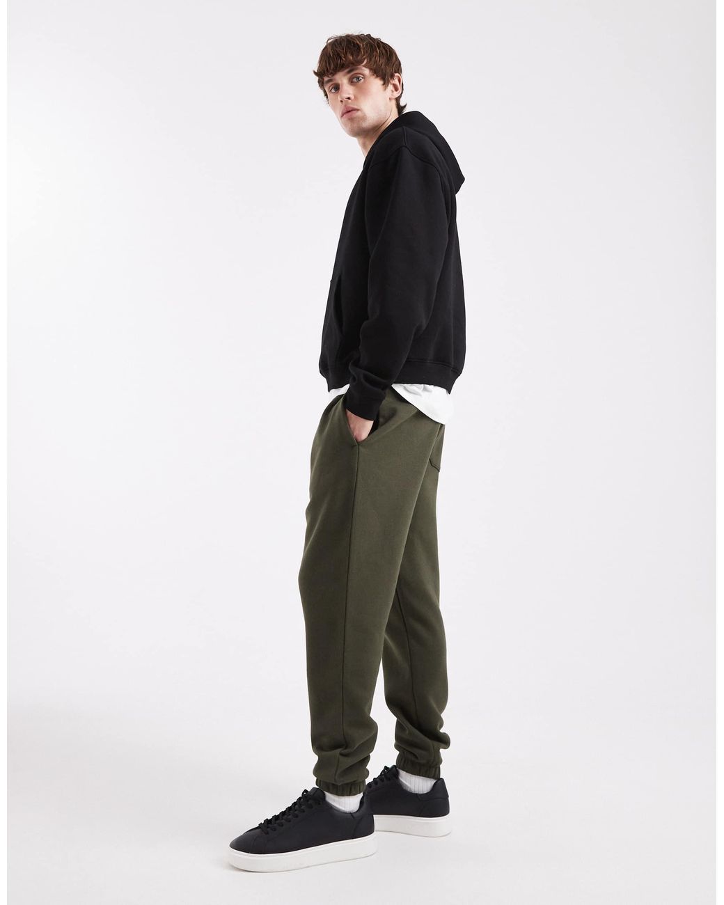 ASOS Black Essentials Tapered jogger for men