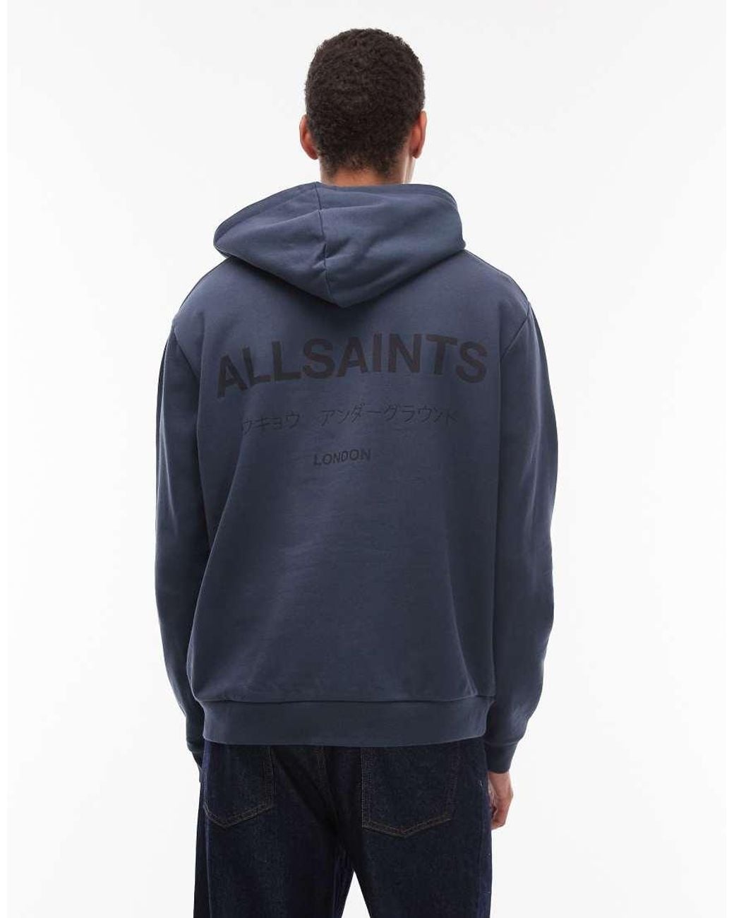 Sudadera Con Capucha Underground De AllSaints de hombre de color Blue