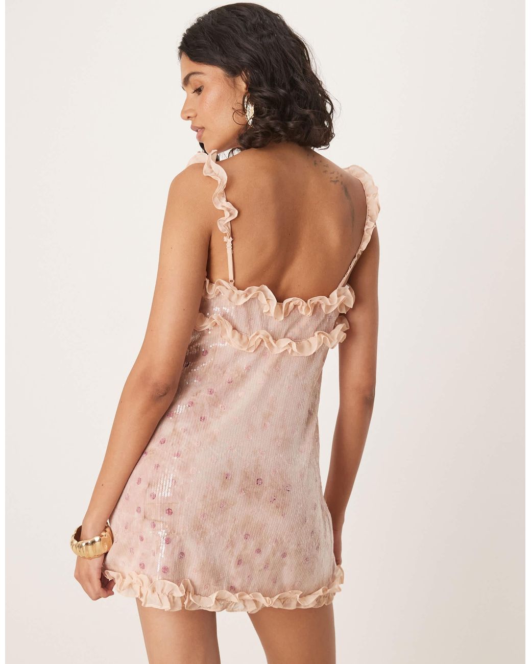 chinese dress ladies For Love and Lemons Creamsicle Lace Slip Dress  TrenLend