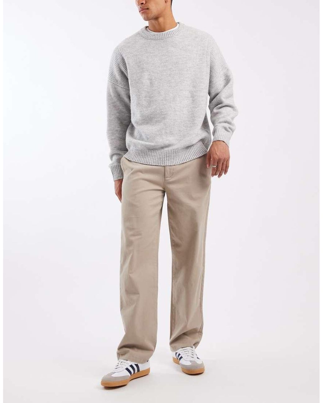 New Look Natural Relaxed Fit Chinos for men