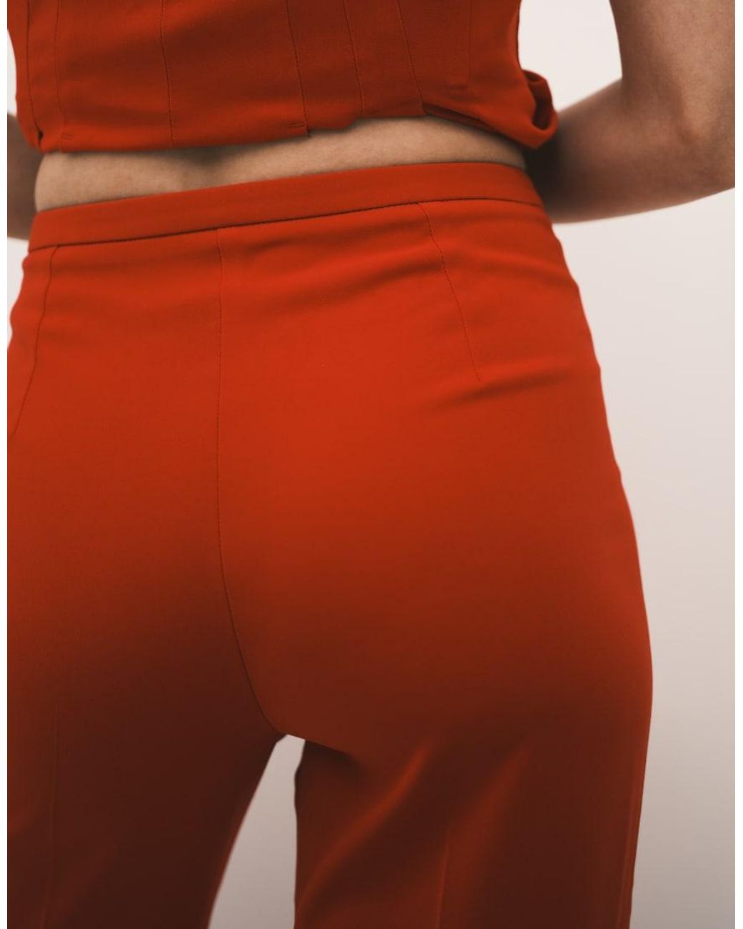 Mango White Iguana Tailo Straight Trouser Co-ord