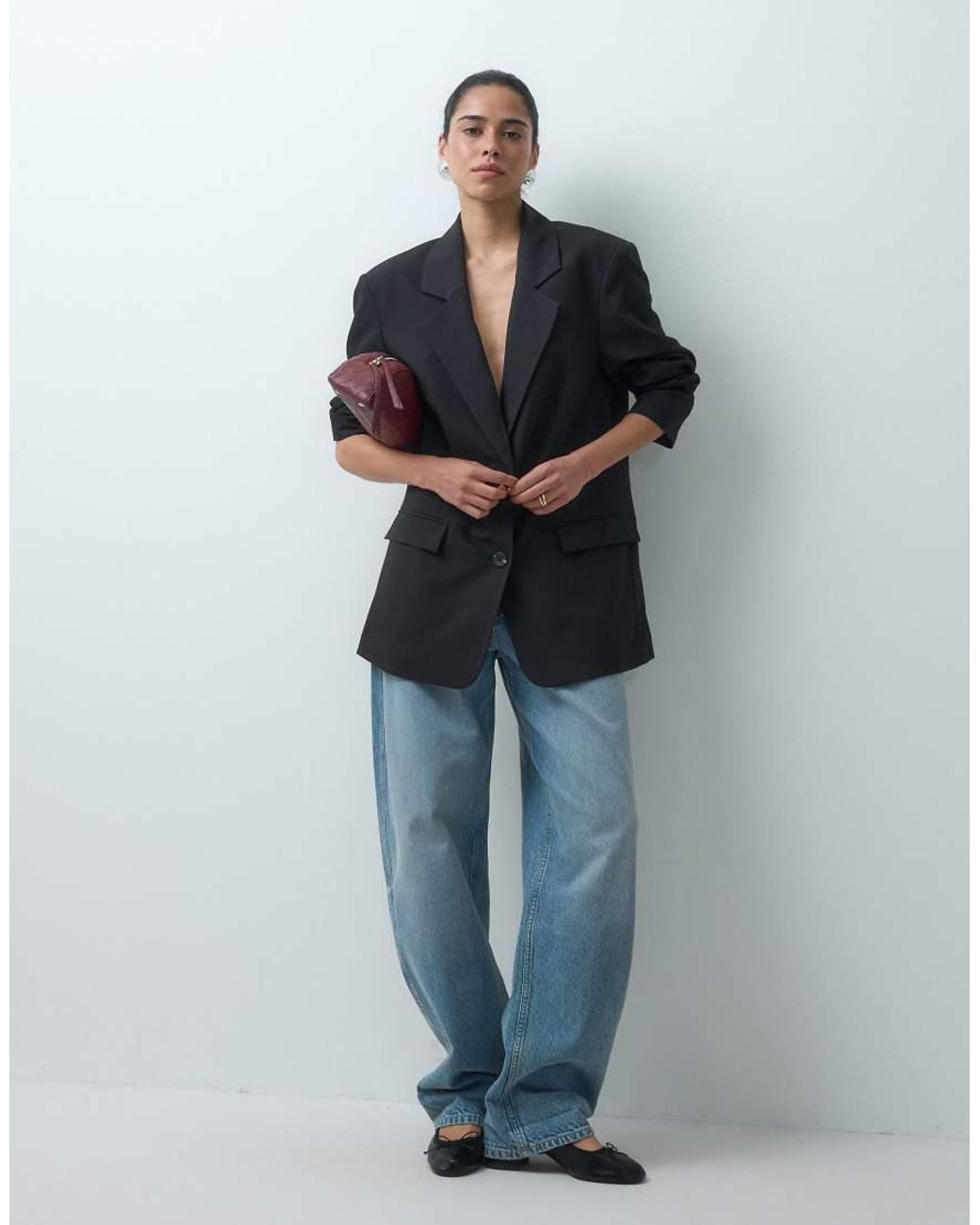 ASOS Black Tailored Oversized Blazer