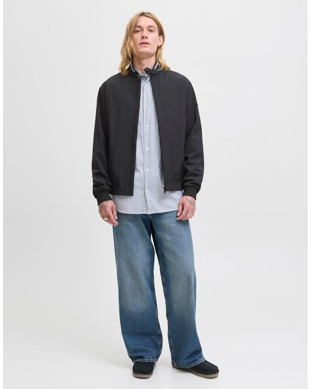 Jack & Jones Gray Bomber Jacket for men